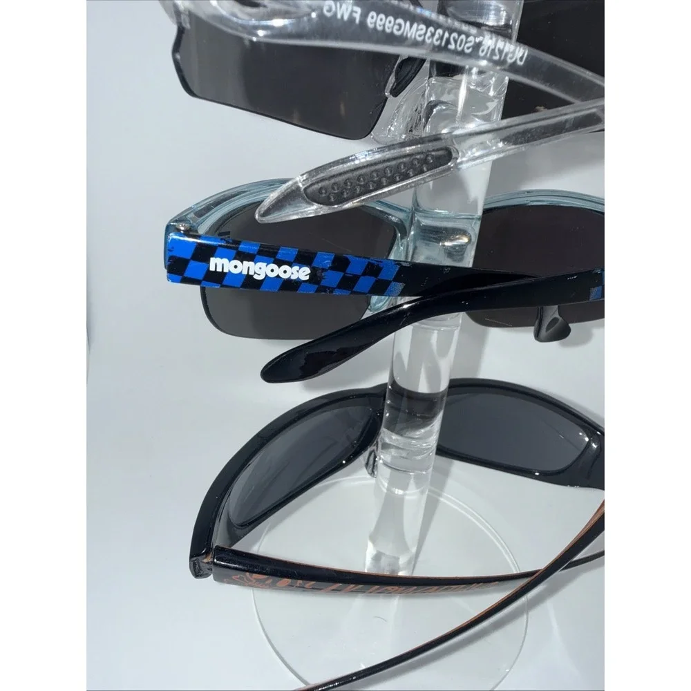 3 pair Mongoose Authentic Polarized Anti Glare Fishing Cycling Sport Sunglasses